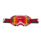 Fox Airspace Atlas Goggles - One Size Fits Most -  Grey - Red - Spark Mirror Red Lens