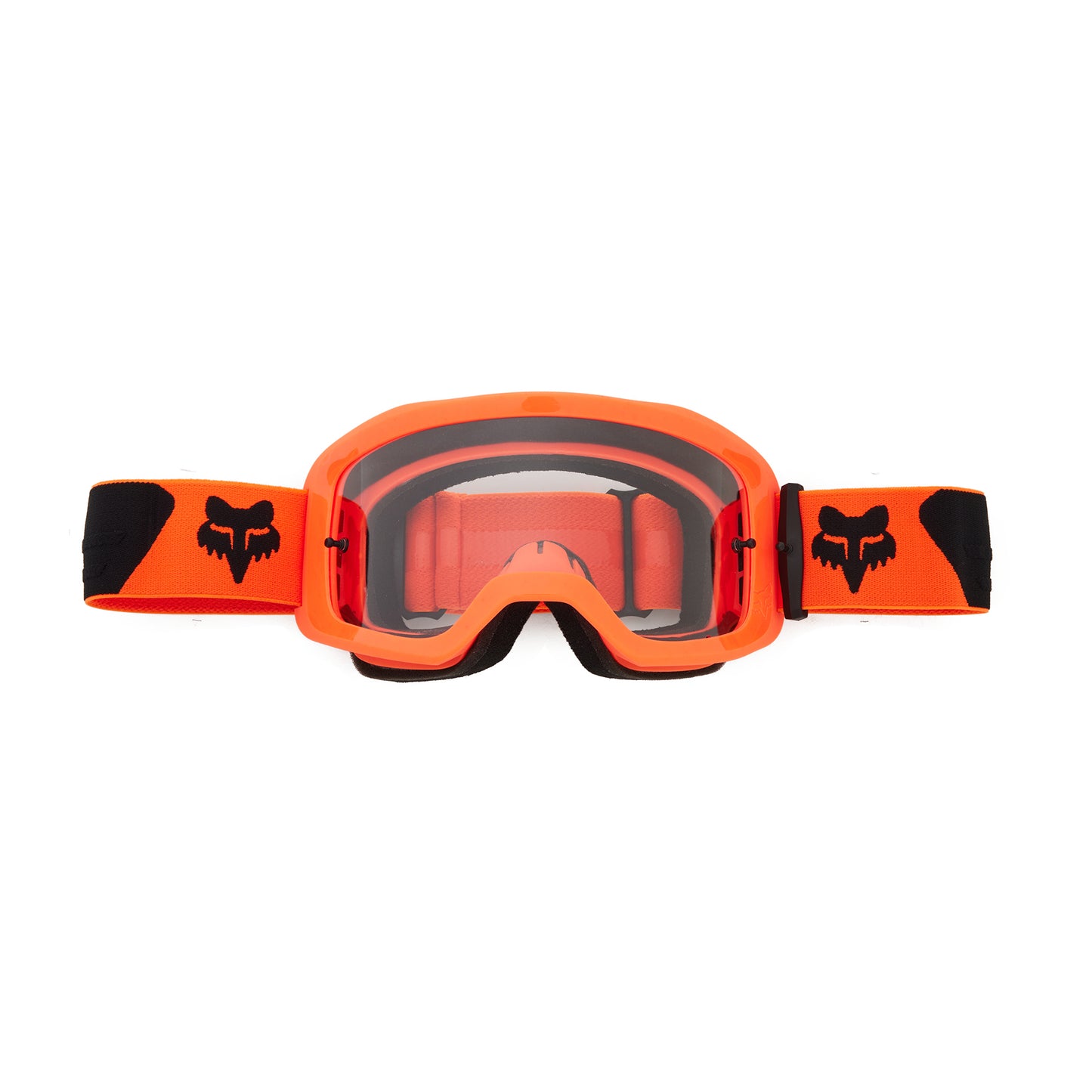 Fox Main Core Youth Goggles - One Size Fits Most -  Flo Orange - Clear Lens