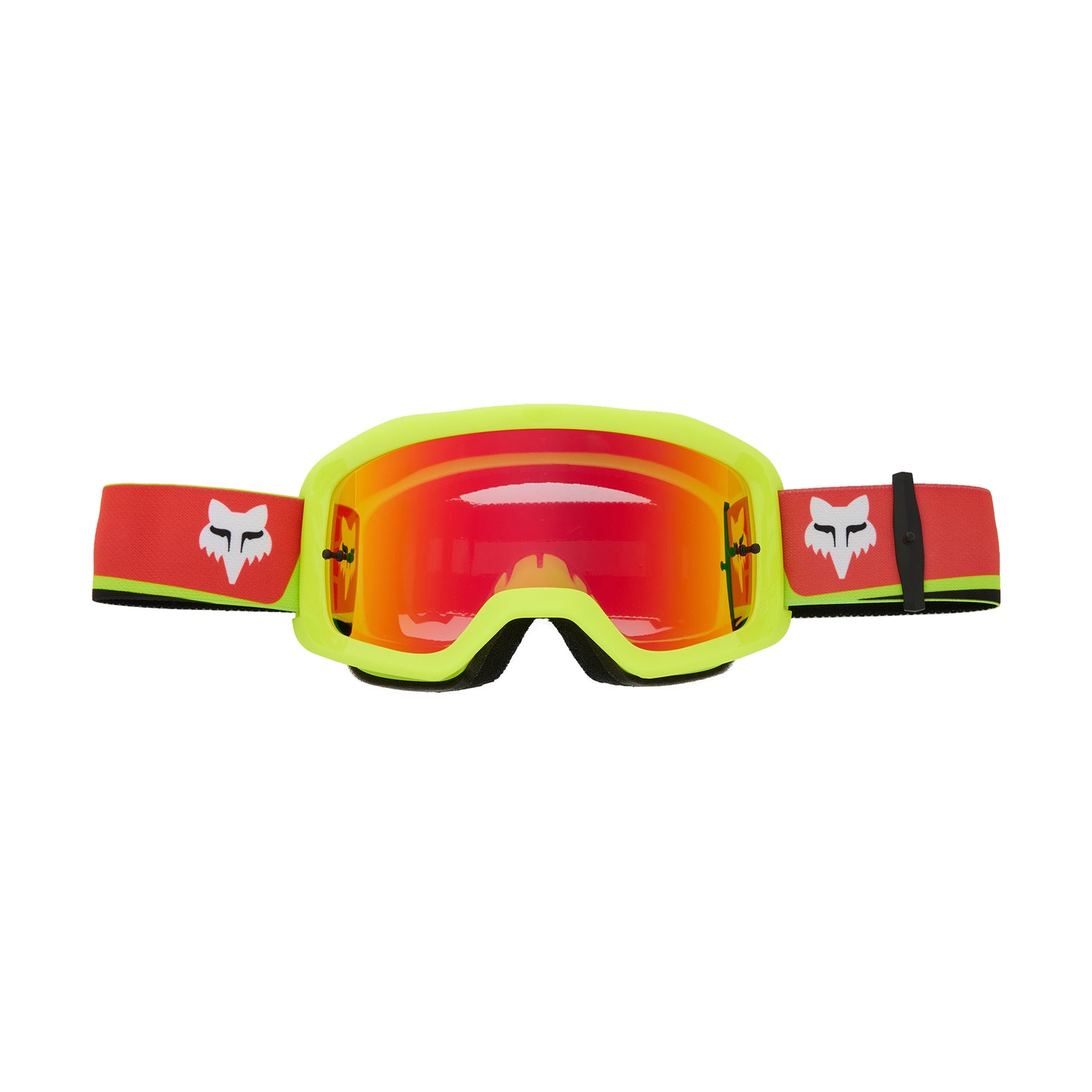 Fox Main Ballast Youth Goggles - One Size Fits Most -  Black - Red - Spark Mirror Red Lens