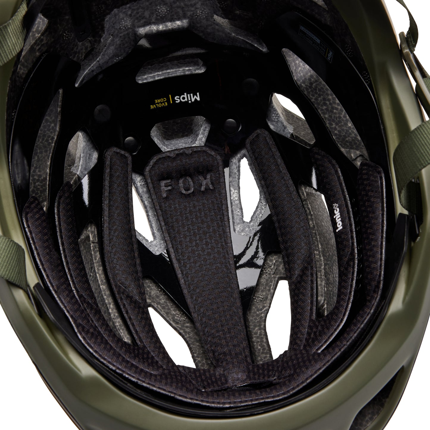 Fox Crossframe Pro MIPS Helmet - L - Graphic - Olive Green