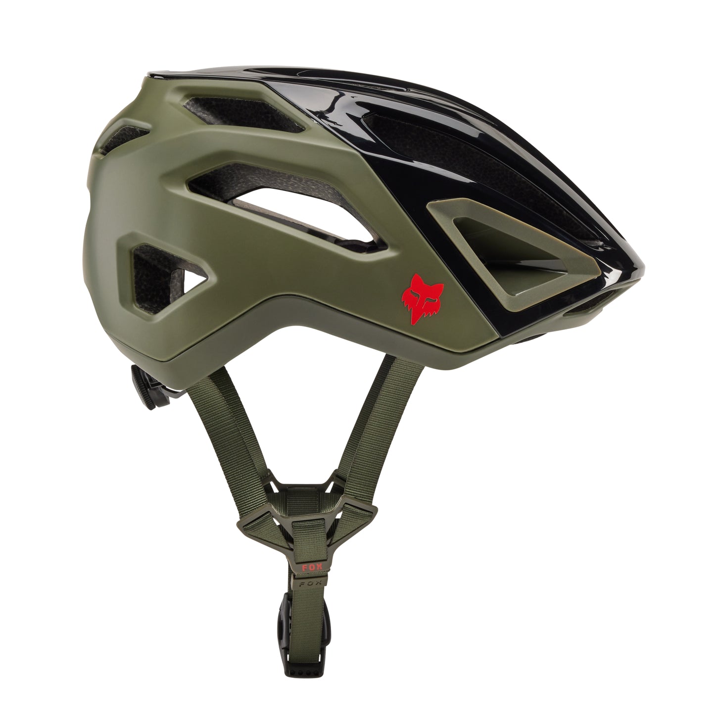 Fox Crossframe Pro MIPS Helmet - S - Graphic - Olive Green