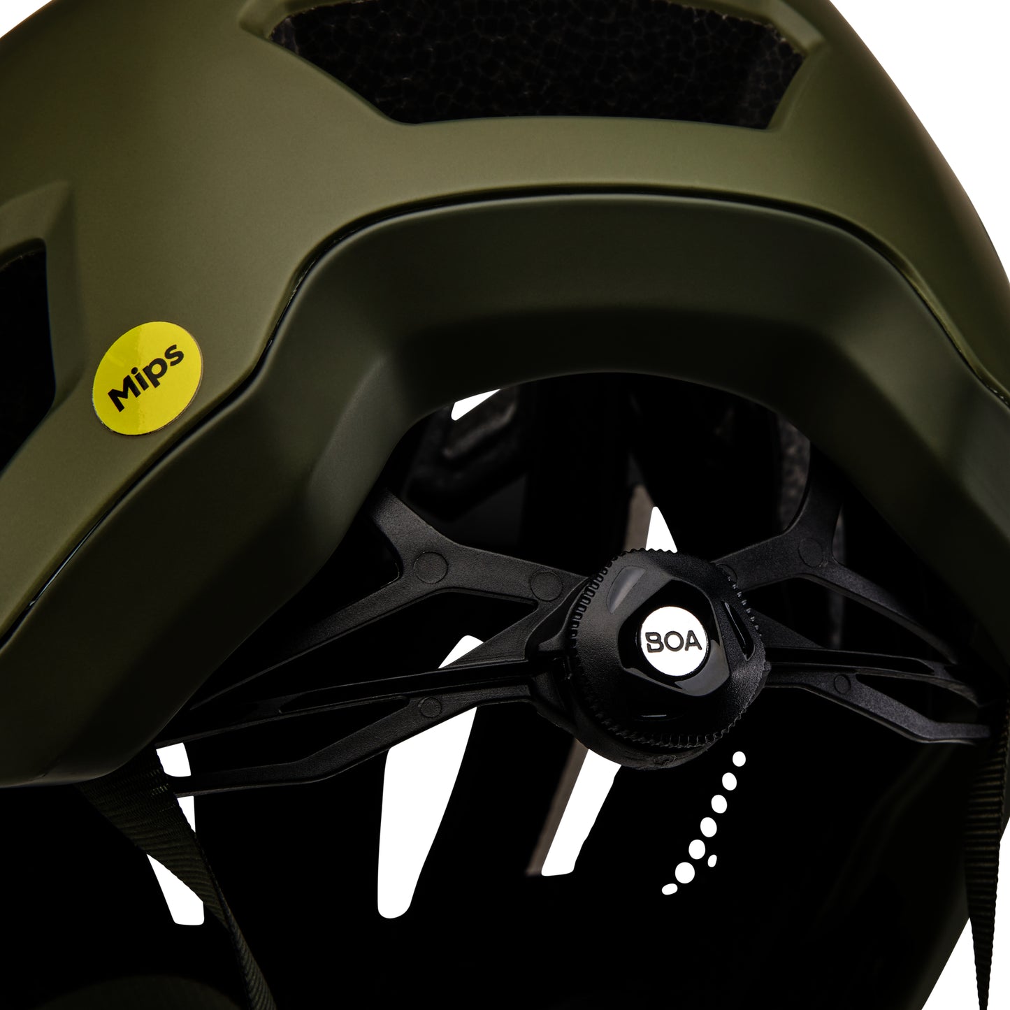 Fox Crossframe Pro MIPS Helmet - L - Graphic - Olive Green