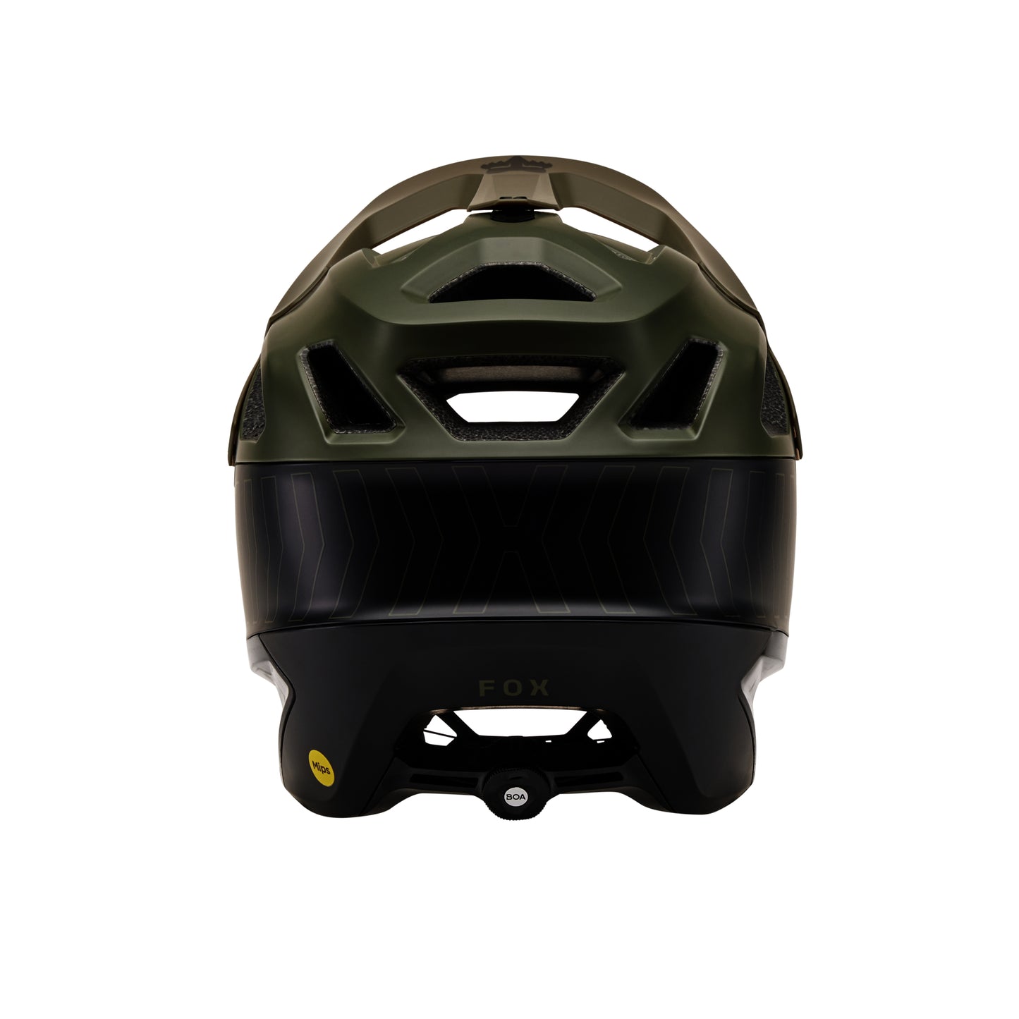 Fox Dropframe Pro MIPS Helmet - L - Runn - Olive Green