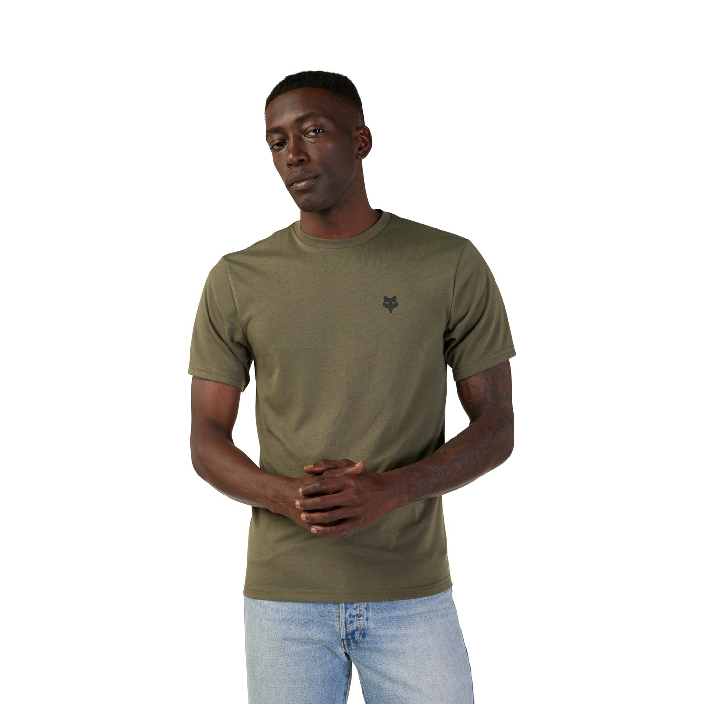 Fox Leo Short Sleeve Tech Tee Jersey - XL - Olive Green