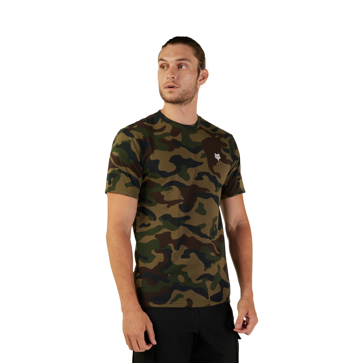 Fox Fox Head Camo Short Sleeve Tech Tee Jersey - XL - Green Camo