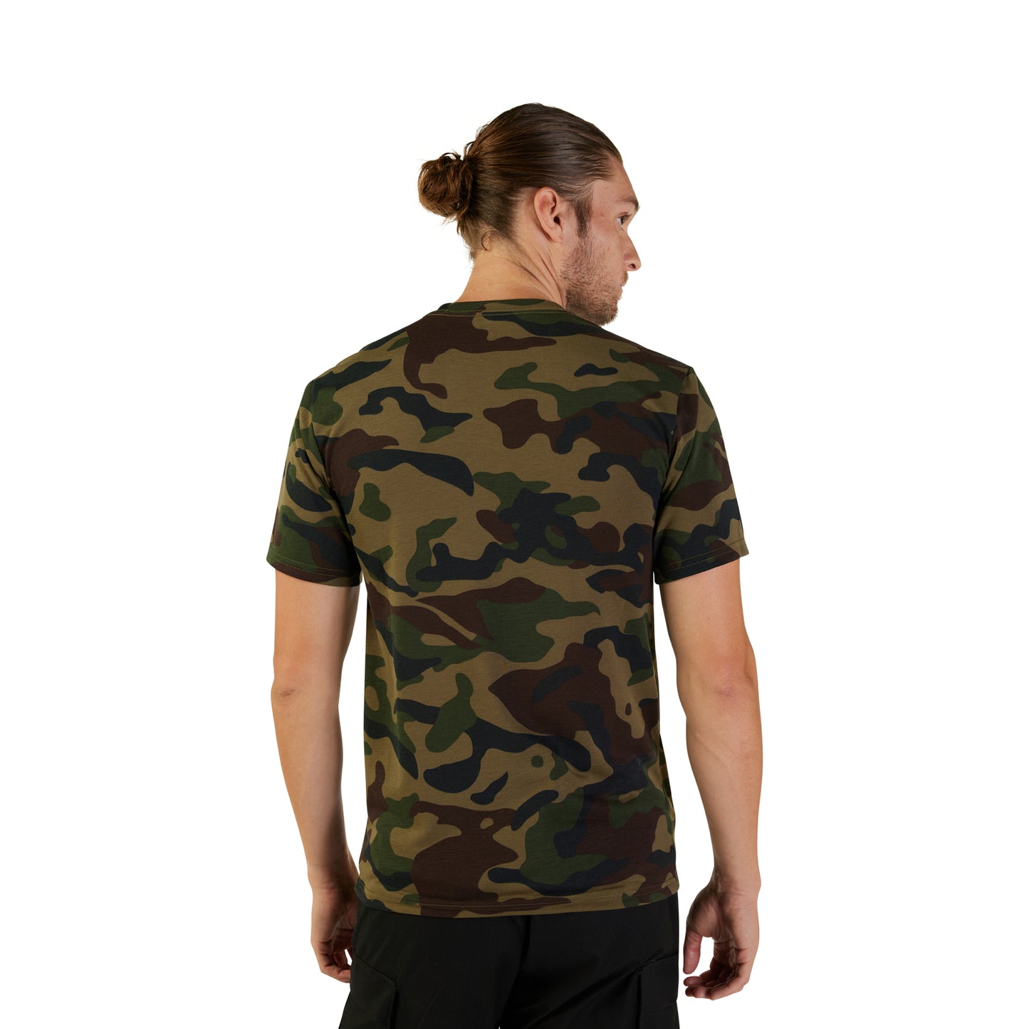 Fox Fox Head Camo Short Sleeve Tech Tee Jersey - M - Green Camo