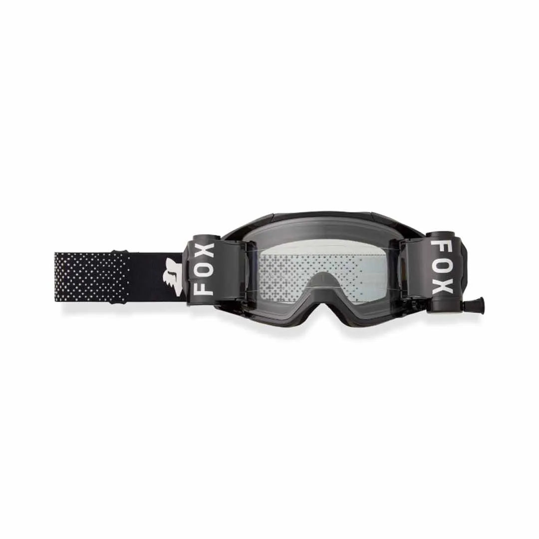 Fox Vue Roll Off Goggles - One Size Fits Most -  Black - Clear Lens