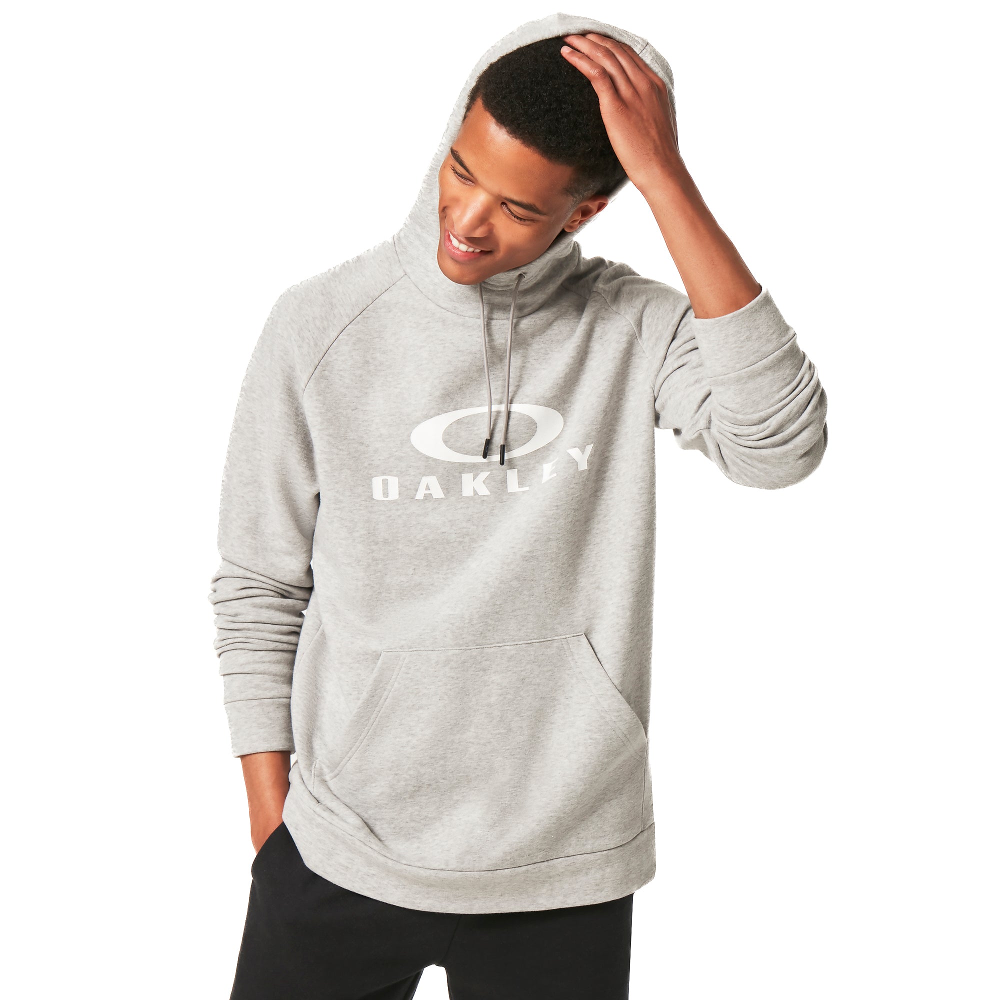Oakley Track PO Hoodie - S - New Granite Heather | MTB Direct