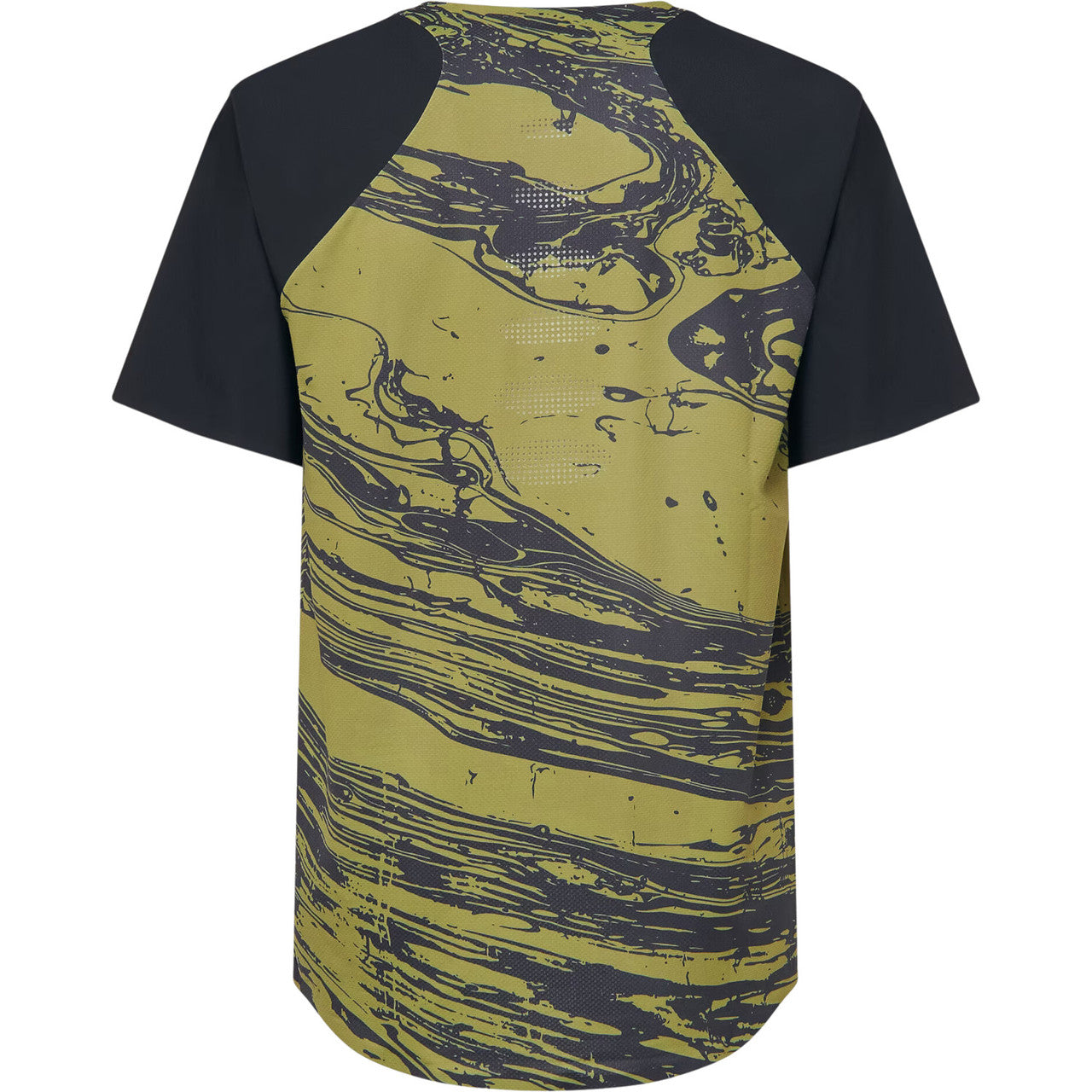 Oakley Seeker Airline Short Sleeve Jersey - S - Duality Swirl - Green - Black