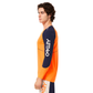 Oakley Maven Scrub Long Sleeve Jersey - L - Orange - Blue