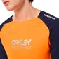Oakley Maven Scrub Long Sleeve Jersey - M - Orange - Blue