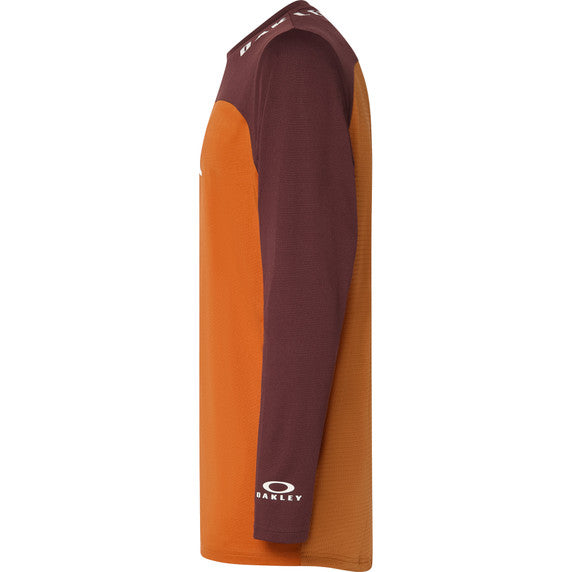Oakley Free Ride RC Long Sleeve Jersey - M - Grenache