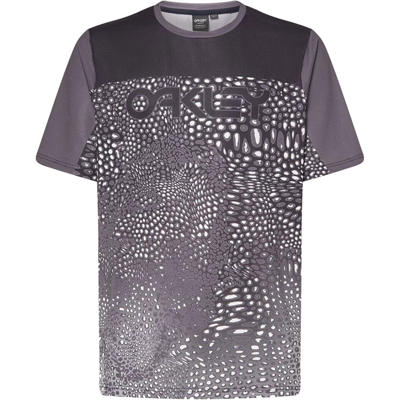 Oakley Maven Coast Short Sleeve Jersey - L - Distorted Frogskin Black