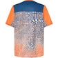 Oakley Maven Coast Short Sleeve Jersey - M - Distorted Frogskin Blue - Orange