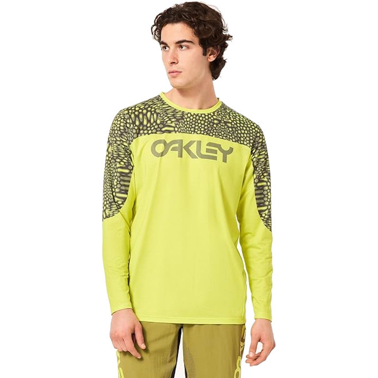 Oakley Maven Coast Long Sleeve Jersey - XL - Distorted Frogskin Green