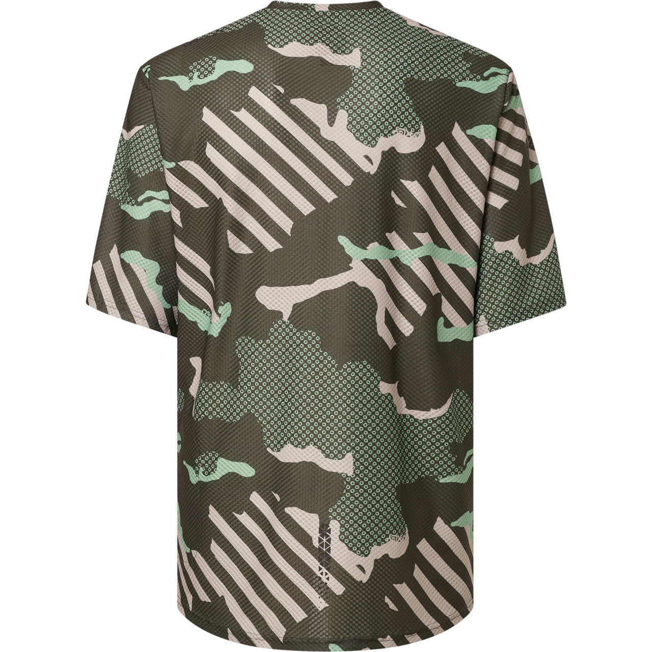 Oakley Ride Free Short Sleeve Jersey - L - Green Stripe - Grip Camo