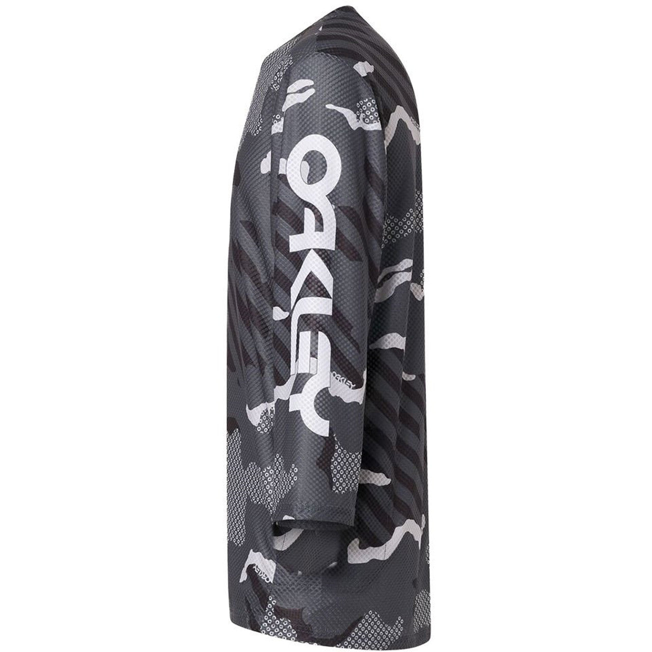 Oakley Ride Free Long Sleeve Jersey - XL - Black Stripe - Grip Camo