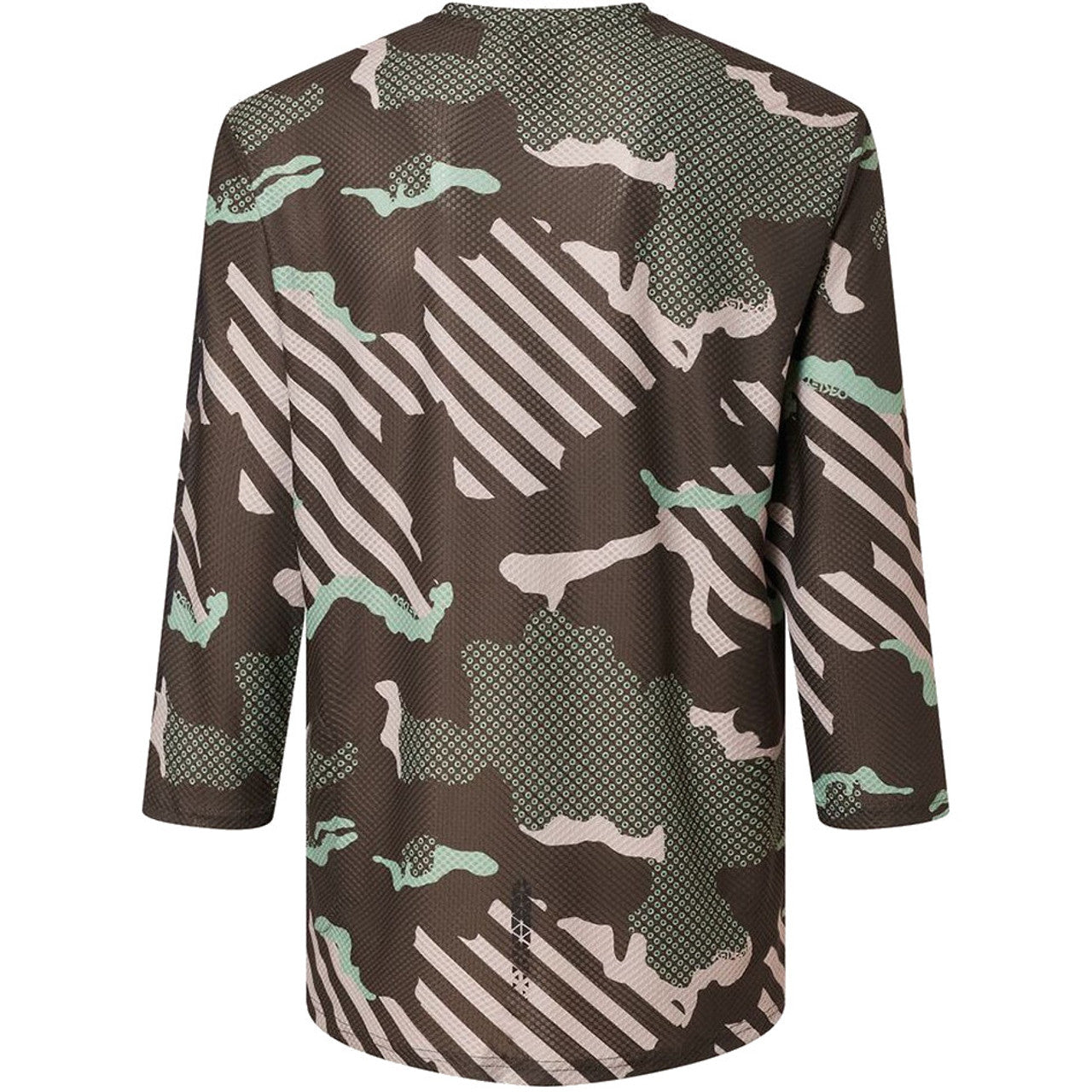 Oakley Ride Free Long Sleeve Jersey - S - Green Stripe - Grip Camo