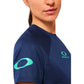 Oakley Ride Free Womens Short Sleeve Jersey - L - Team Navy