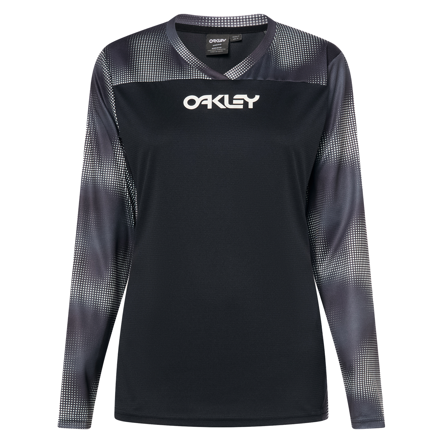 Oakley Women's Maven Coast Long Sleeve Jersey - Women's S - Organic Spots Black