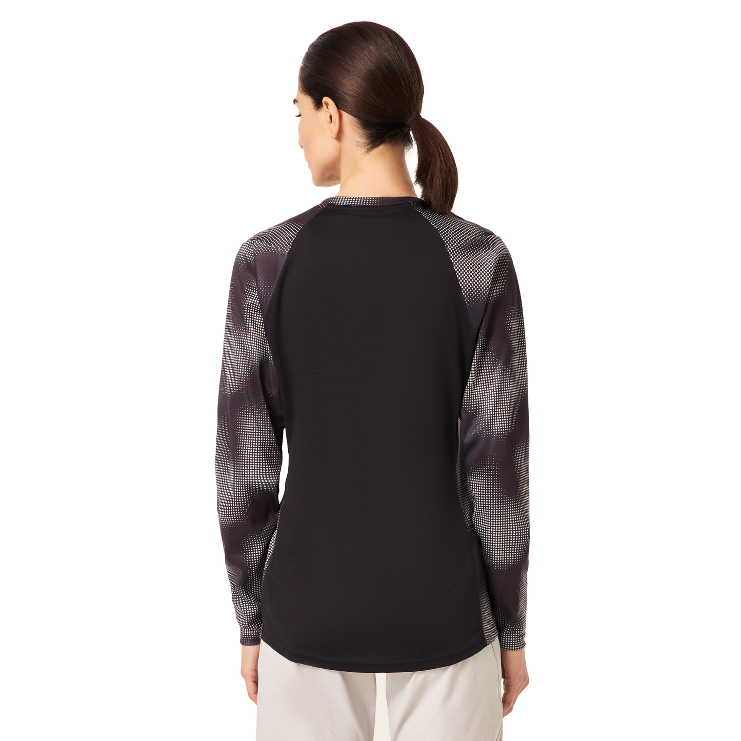 Oakley Women's Maven Coast Long Sleeve Jersey - Women's S - Organic Spots Black