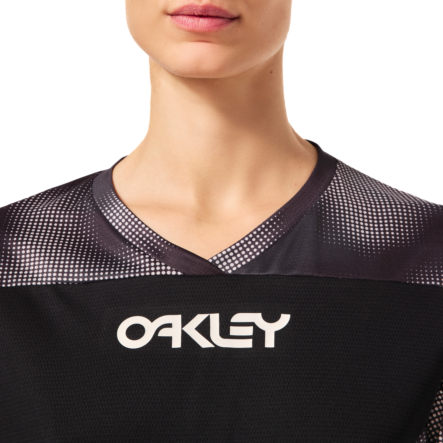 Oakley Women's Maven Coast Long Sleeve Jersey - Women's L - Organic Spots Black