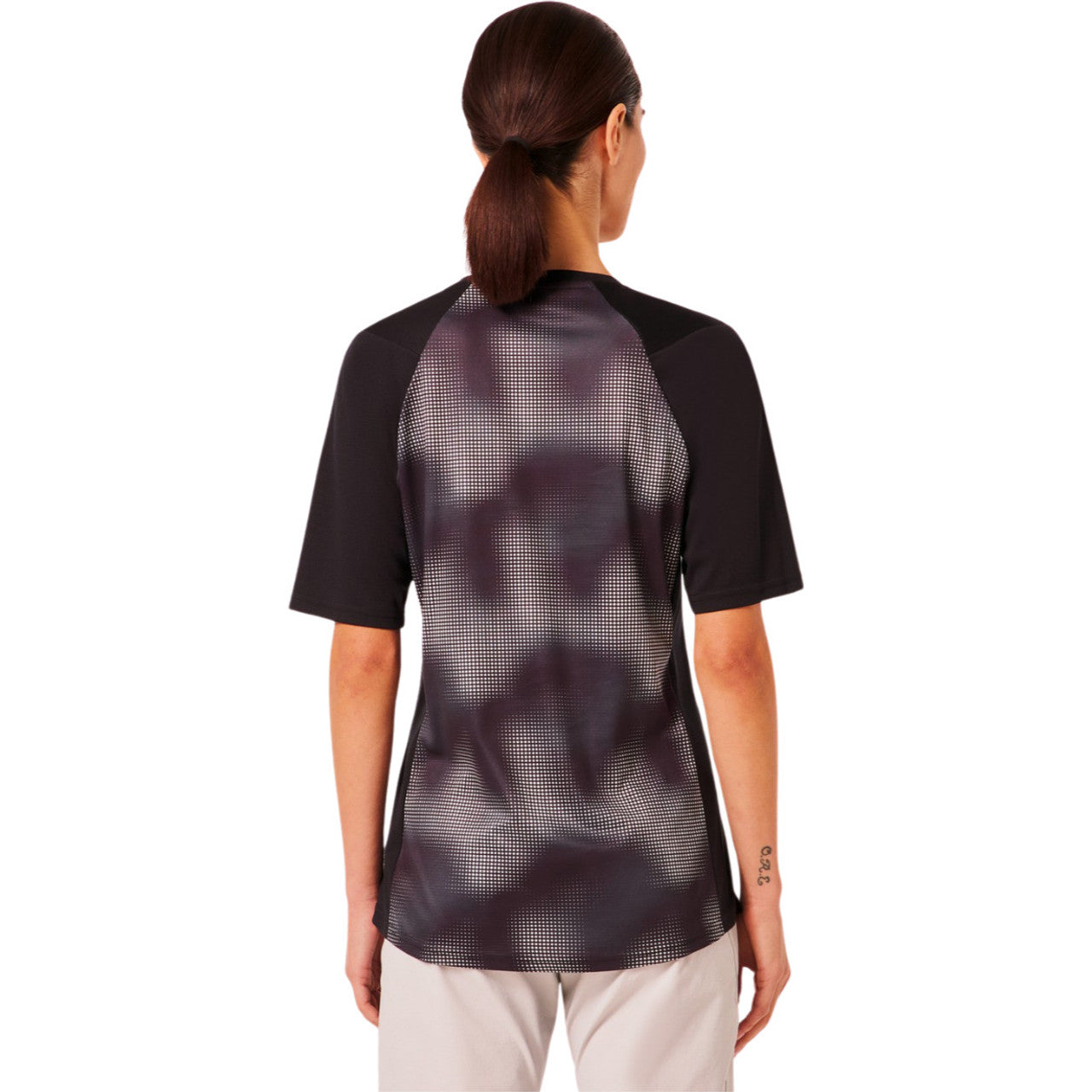 Oakley Women's Maven Coast Short Sleeve Jersey - Women's L - Organic Spots Black