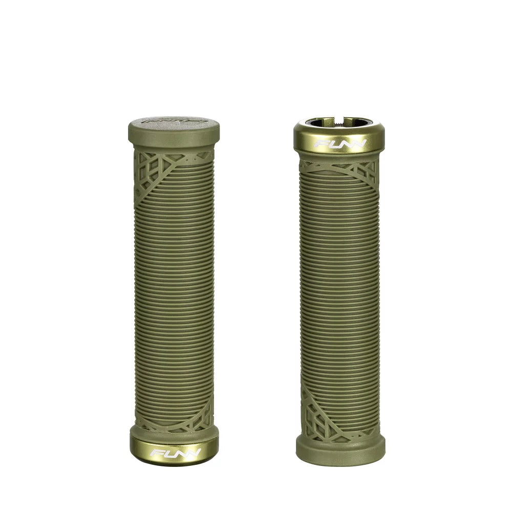 Funn Hilt JR 19mm Lock On Grip - Olive - Single Lock On Grips
