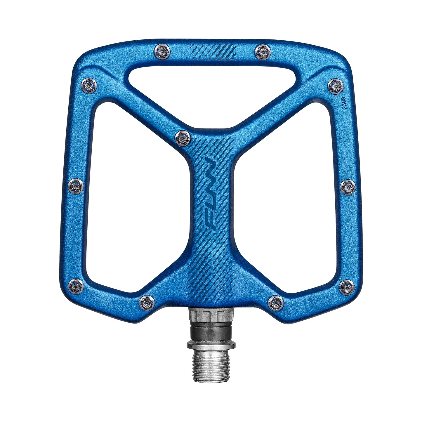 FUNN Python V2 Flat Aluminium Pedals - Standard - Blue