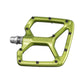 FUNN Python V2 Flat Aluminium Pedals - Standard - Green