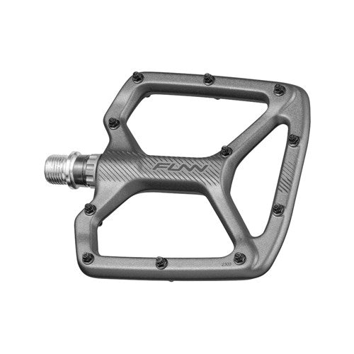 FUNN Python V2 Flat Aluminium Pedals - Standard - Grey