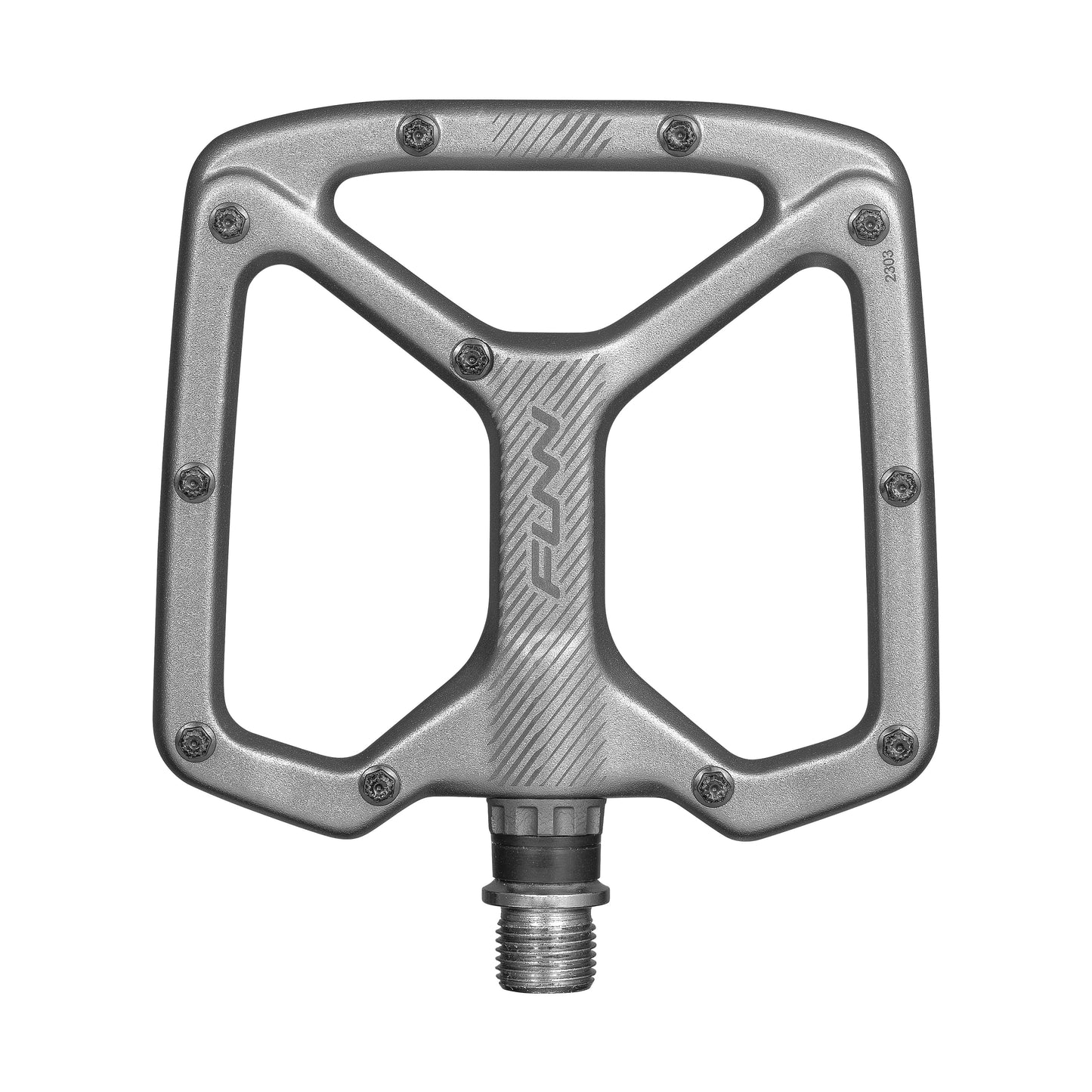FUNN Python V2 Flat Aluminium Pedals - Standard - Grey