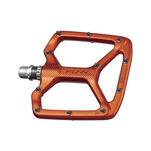 FUNN Python V2 Flat Aluminium Pedals - Standard - Orange