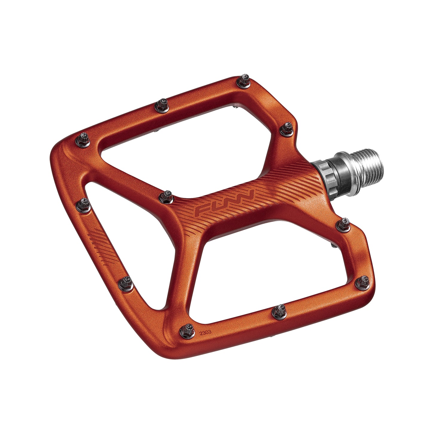 FUNN Python V2 Flat Aluminium Pedals - Standard - Orange