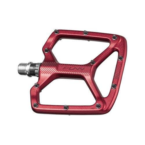 FUNN Python V2 Flat Aluminium Pedals - Standard - Red