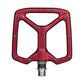 FUNN Python V2 Flat Aluminium Pedals - Standard - Red