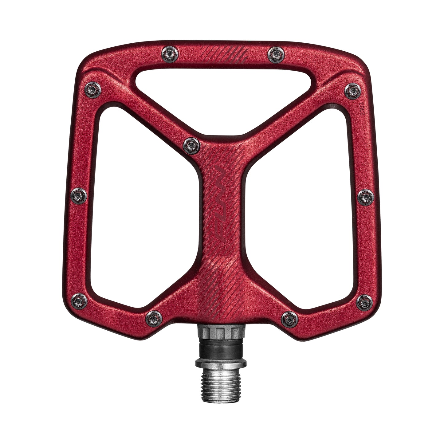 FUNN Python V2 Flat Aluminium Pedals - Standard - Red