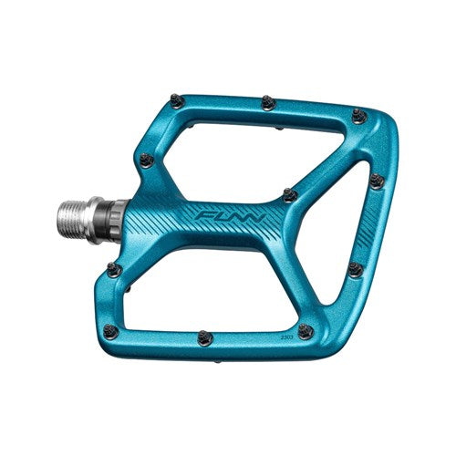 FUNN Python V2 Flat Aluminium Pedals - Standard - Turquoise