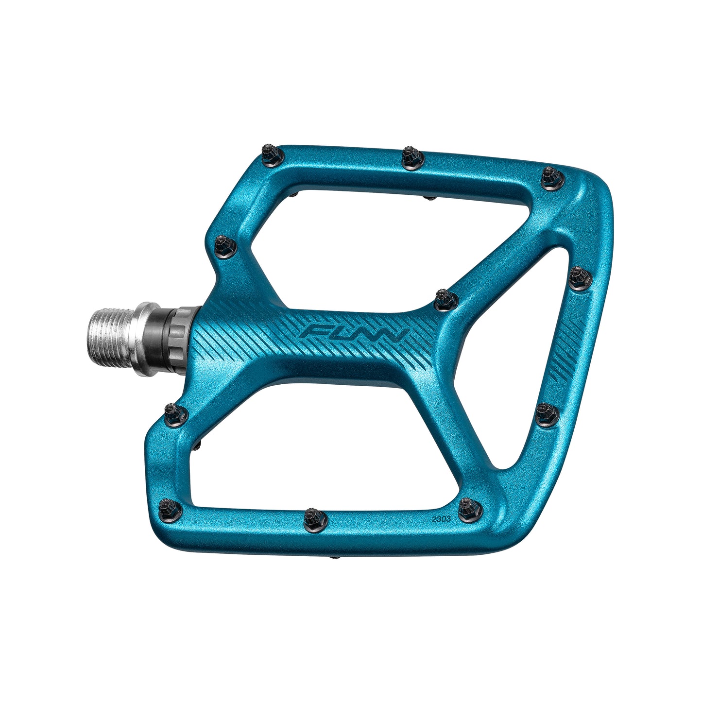 FUNN Python V2 Flat Aluminium Pedals - Standard - Turqoise