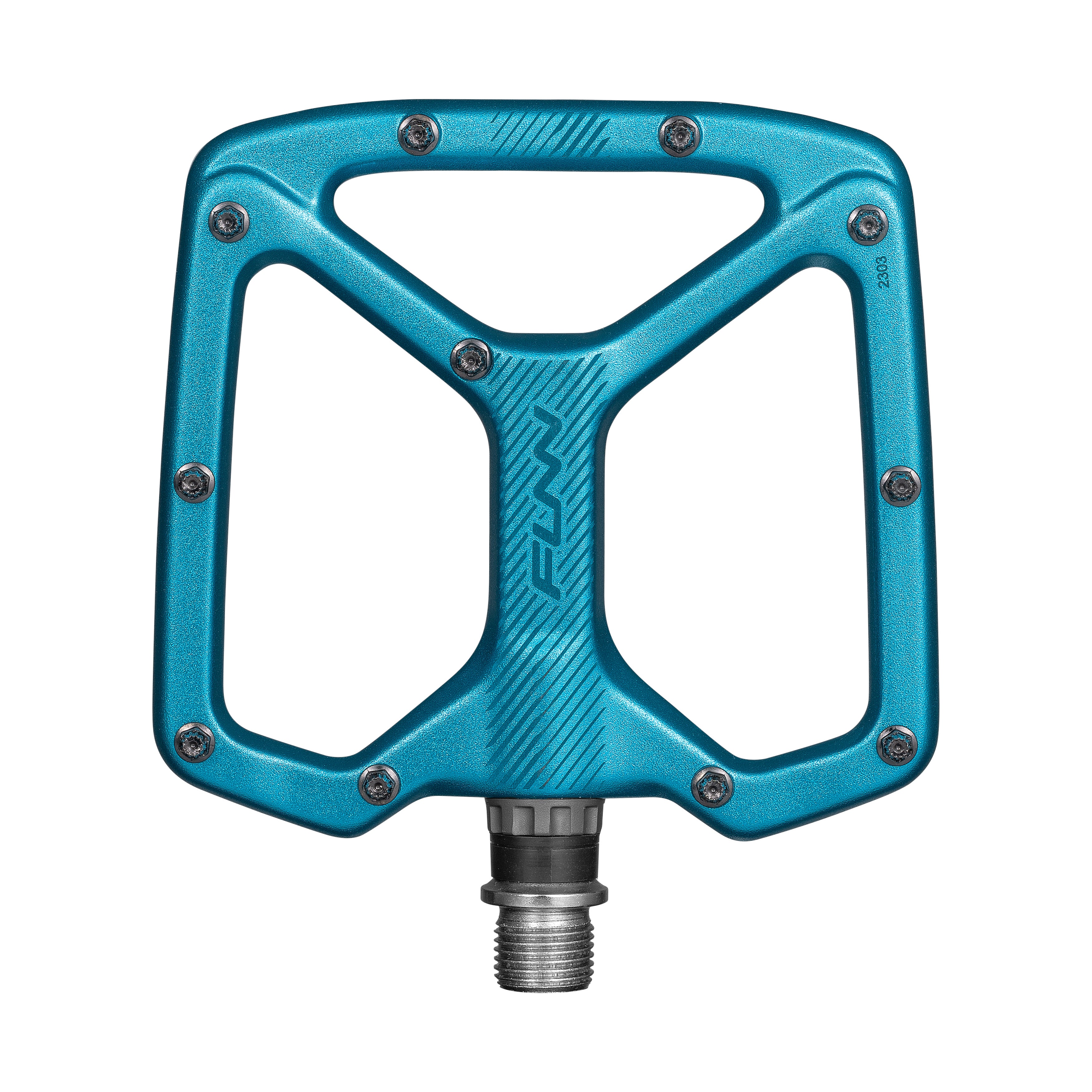 Python Turqoise FUNN Python V2 Flat Aluminium Pedals - Standard - Turqoise | MTB Direct