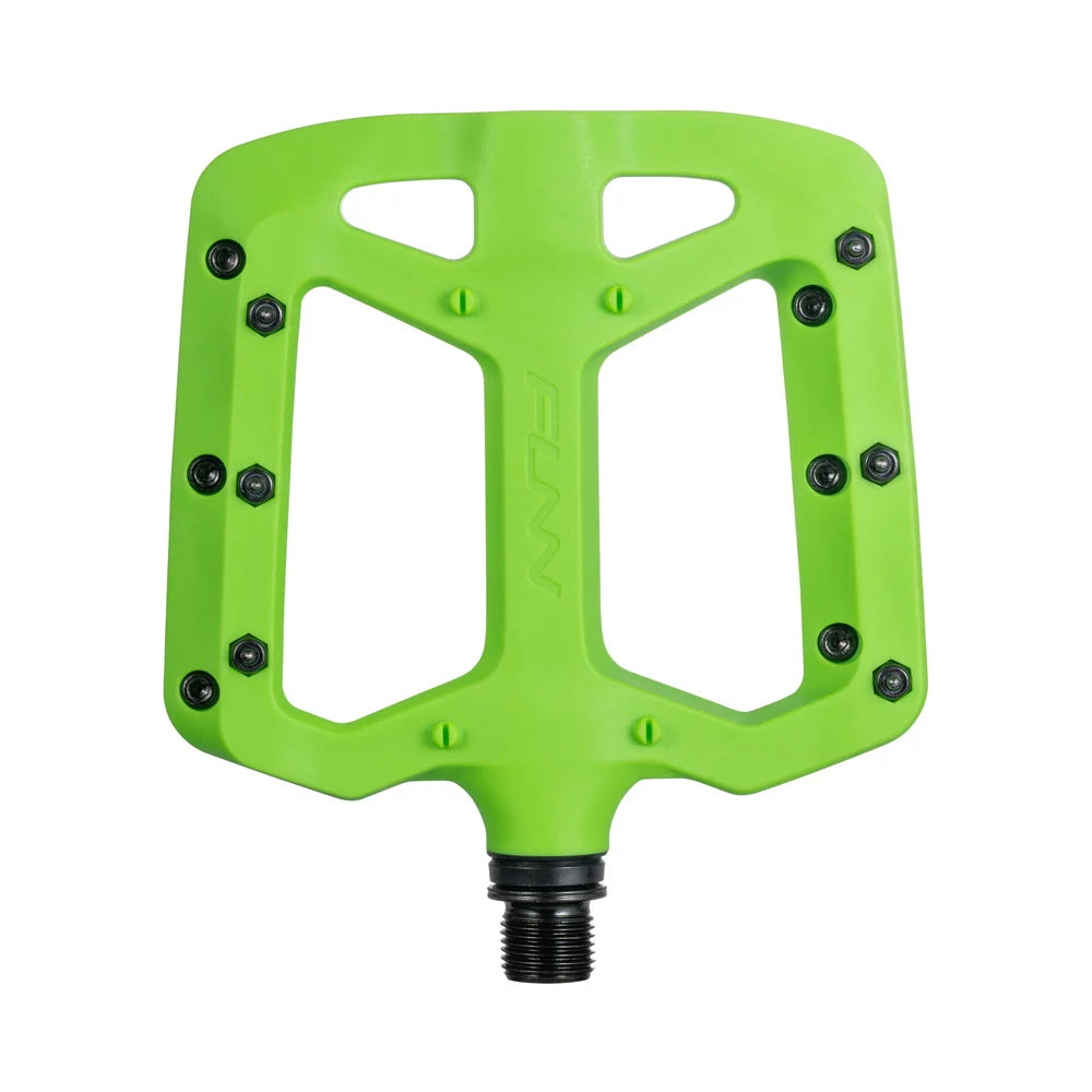FUNN Taipan Flat Composite Pedals - Standard - Green