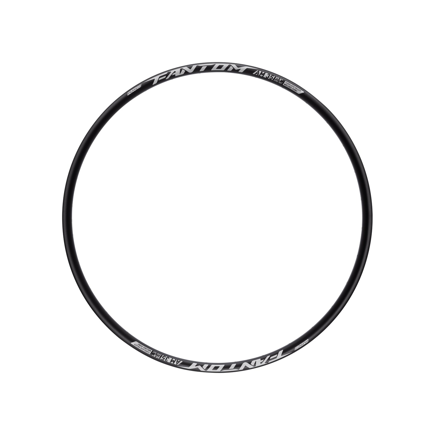 FUNN Fantom AM35 V2 Rim - 27.5 Inch - 32 Hole - 30mm - Aluminium - Black
