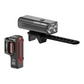 Lezyne Macro Drive 1300 XXL Lumen Front and Strip Pro 300 Lumen Rear LED Light Set - Front & Rear - 1300 - Gloss Black