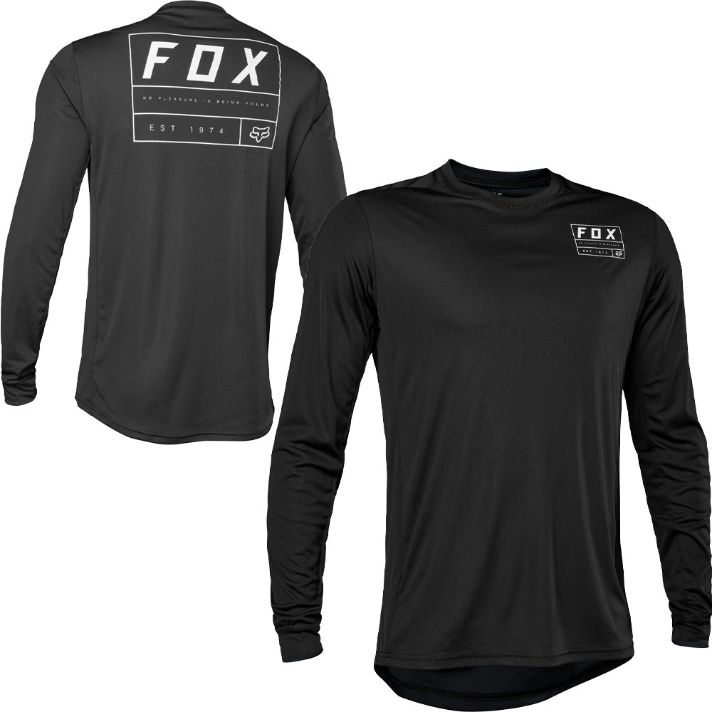 Fox Ranger Long Sleeve Jersey - L - Swath Black