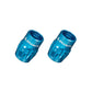 Granite Design Juicy Nipple Schrader Valve Cap Pair - Blue