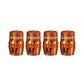 Granite Design Juicy Nipple Schrader Valve Cap Pair - Orange
