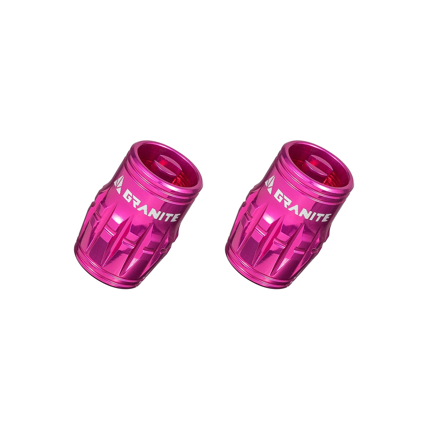 Granite Design Juicy Nipple Schrader Valve Cap Pair - Pink