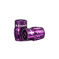 Granite Design Juicy Nipple Schrader Valve Cap Pair - Purple