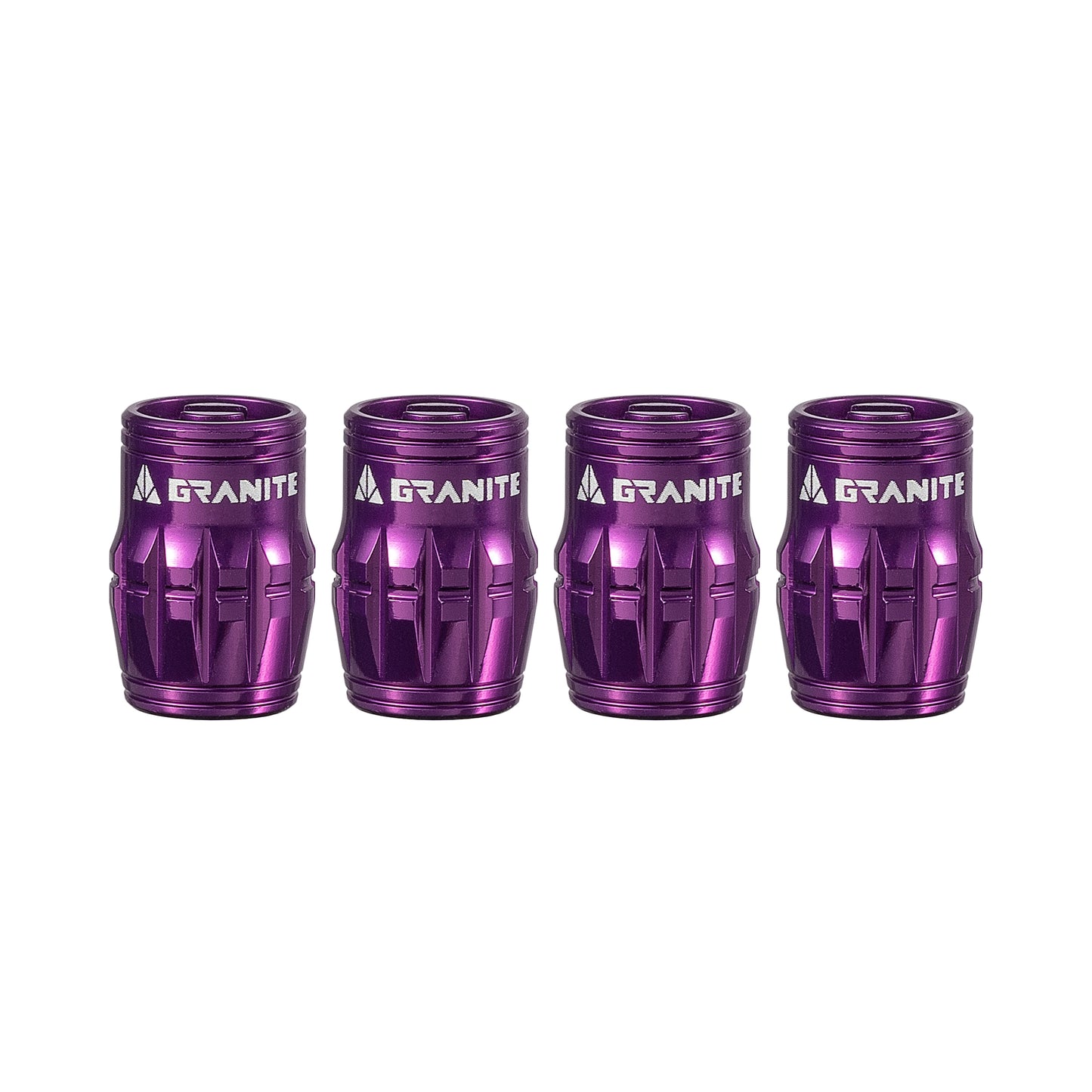 Granite Design Juicy Nipple Schrader Valve Cap Pair - Purple