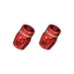Granite Design Juicy Nipple Schrader Valve Cap Pair - Red